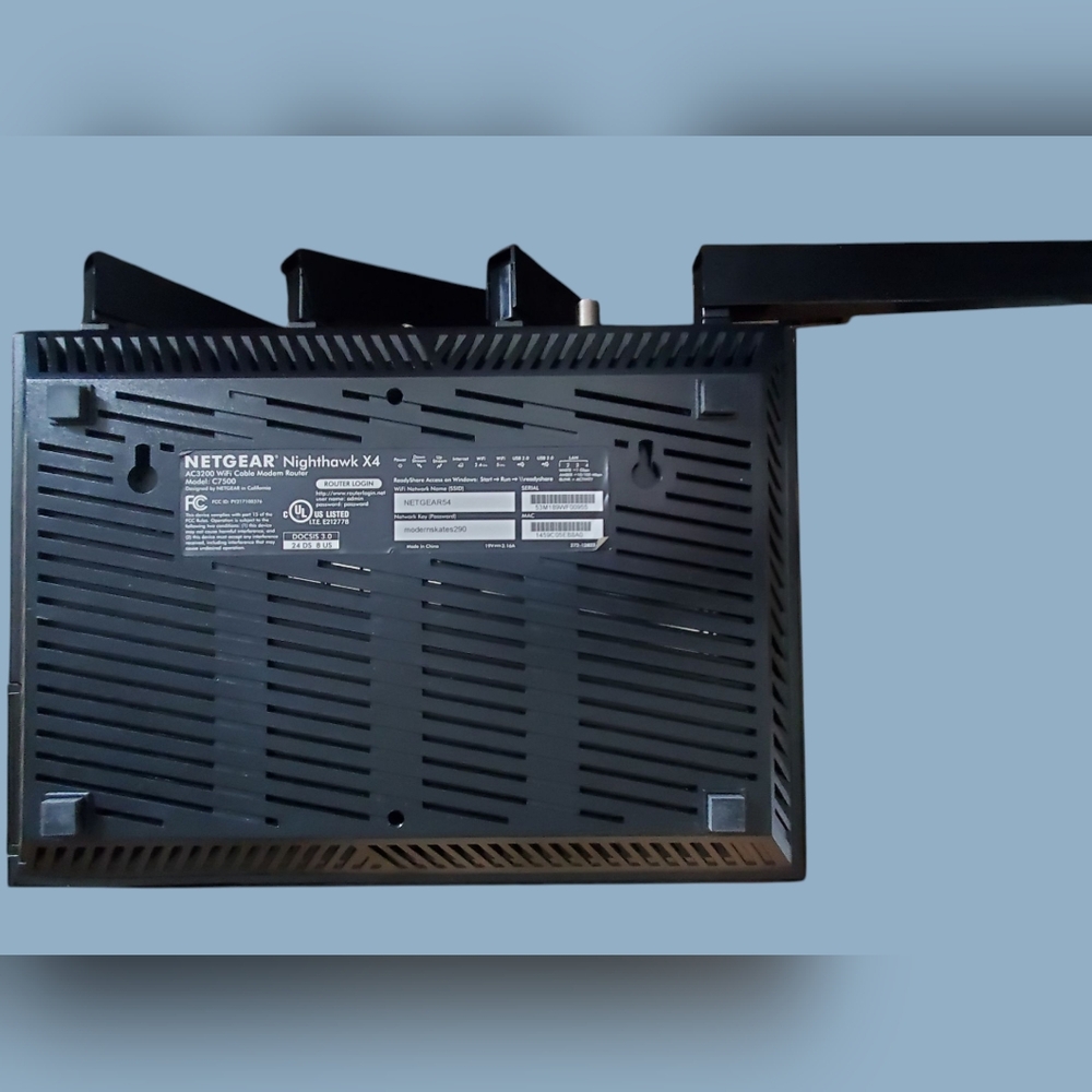 NETGEAR Nighthawk X4 AC3200 C7500 DOCSIS 3.0 Cable (24x8) Modem / Router TESTED - Picture 7 of 10